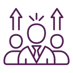Team growth and leadership illustration