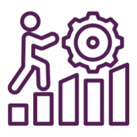 Business progress and development symbol